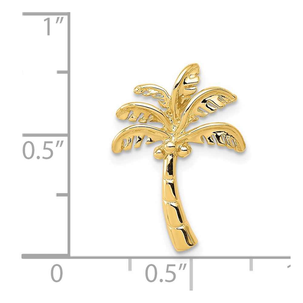 14k Palm Tree Chain Slide