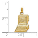 14k COMPUTER WHIZ Charm