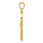 14k Tennis Racquet and Domed Ball Charm