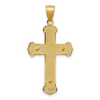 14K Polished Crucifix Pendant