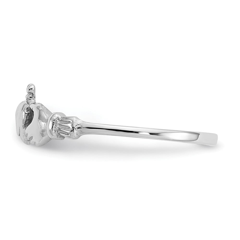 14k White Gold Baby / Childs Claddagh Ring