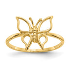 14k Polished Butterfly Ring