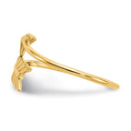 14K Polished Arrow Bypass Ring