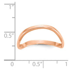 14K Rose Gold Polished Wave Fashion Thumb Ring