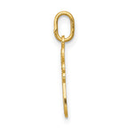 14k Diamond-cut Polished Small Cross Pendant