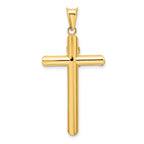 14k Two-Tone Polished Crucifix Pendant