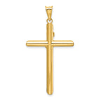 14k Two-Tone Polished Crucifix Pendant