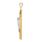 14k Two-Tone Polished Crucifix Pendant