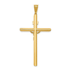 14k Two-Tone Polished Crucifix Pendant