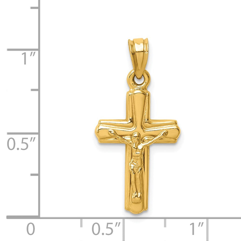 14K Crucifix Reversible to Cross Pendant