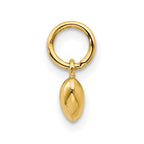 14K Polished 3-D Puffed Heart Charm
