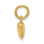 14K Polished 3-D Puffed Heart Charm