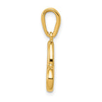 14K Polished Heart Pendant
