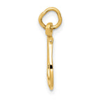 14k Solid Polished Horseshoe Charm