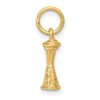 14k Solid Polished Seattle Space Needle Charm