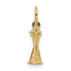 14k Solid Polished Seattle Space Needle Charm