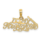 14k I HEART MY FIREFIGHTER Charm