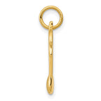 14k Polished Flat-Backed Musical Note Charm