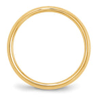 14k Yellow Gold 6mm Knife Edge Comfort Fit Wedding Band