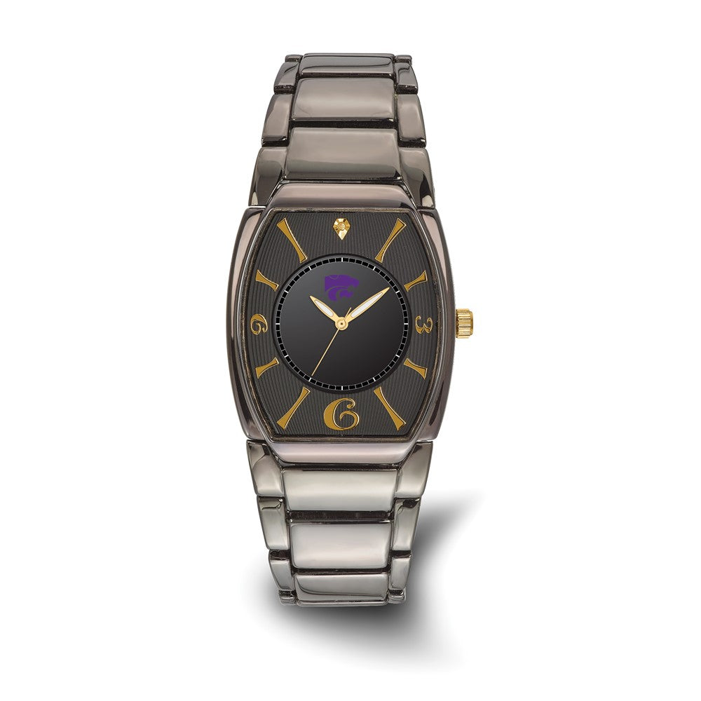 LogoArt Kansas State University Executive Black-plated Quartz Watch