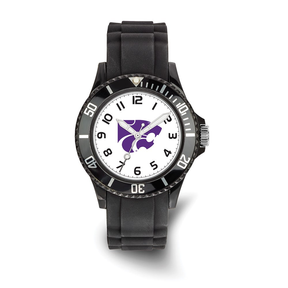 LogoArt Kansas State University Scholastic Silicone Strap Quartz Watch
