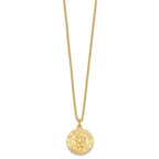 Kelly Waters Gold-plated St. Christopher Medal 24 inch Necklace