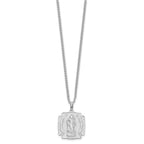 Kelly Waters Rhodium-plated St. Florian Medal 24 inch Necklace