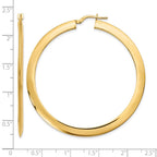 14K Polished Hoop Earrings