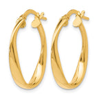 14K Polished Hoop Earrings