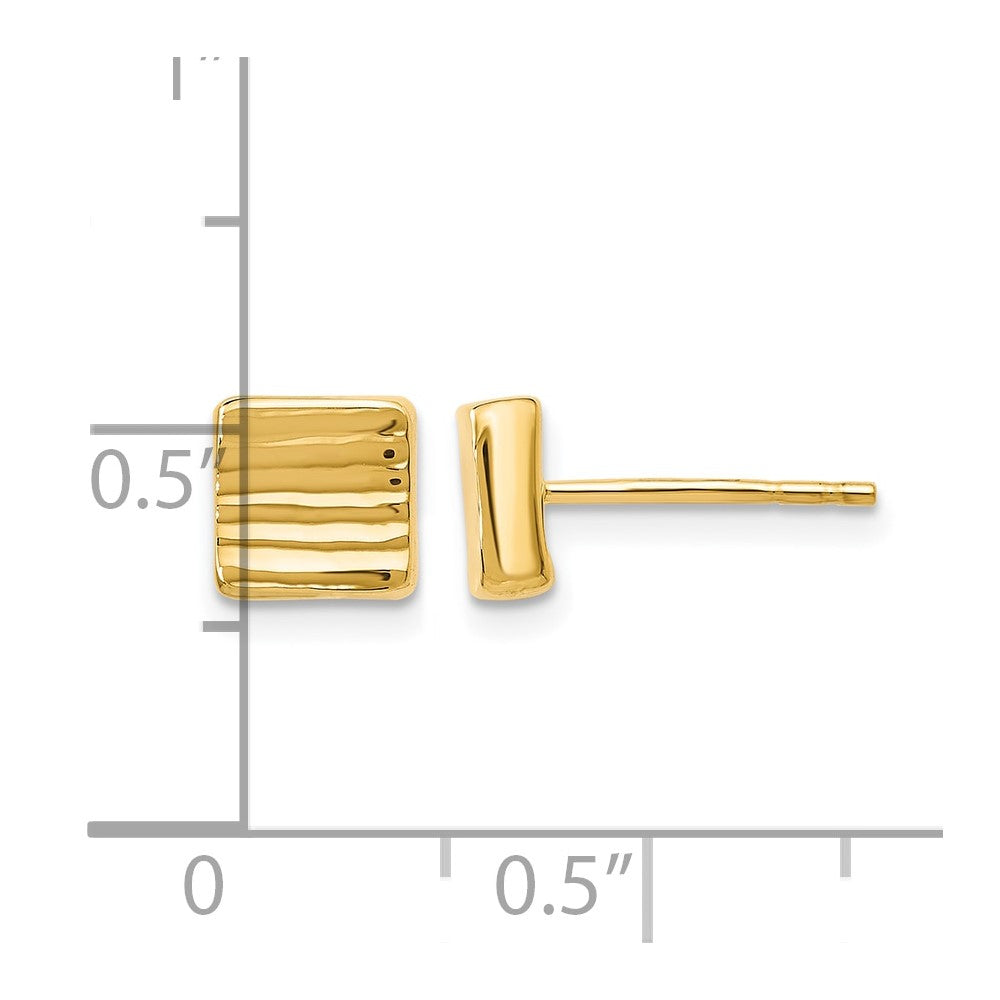 14K Gold Post Earrings