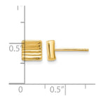 14K Gold Post Earrings