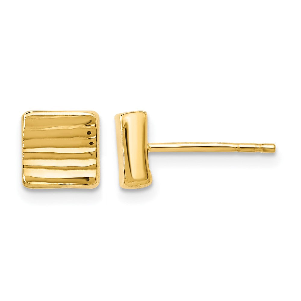 14K Gold Post Earrings
