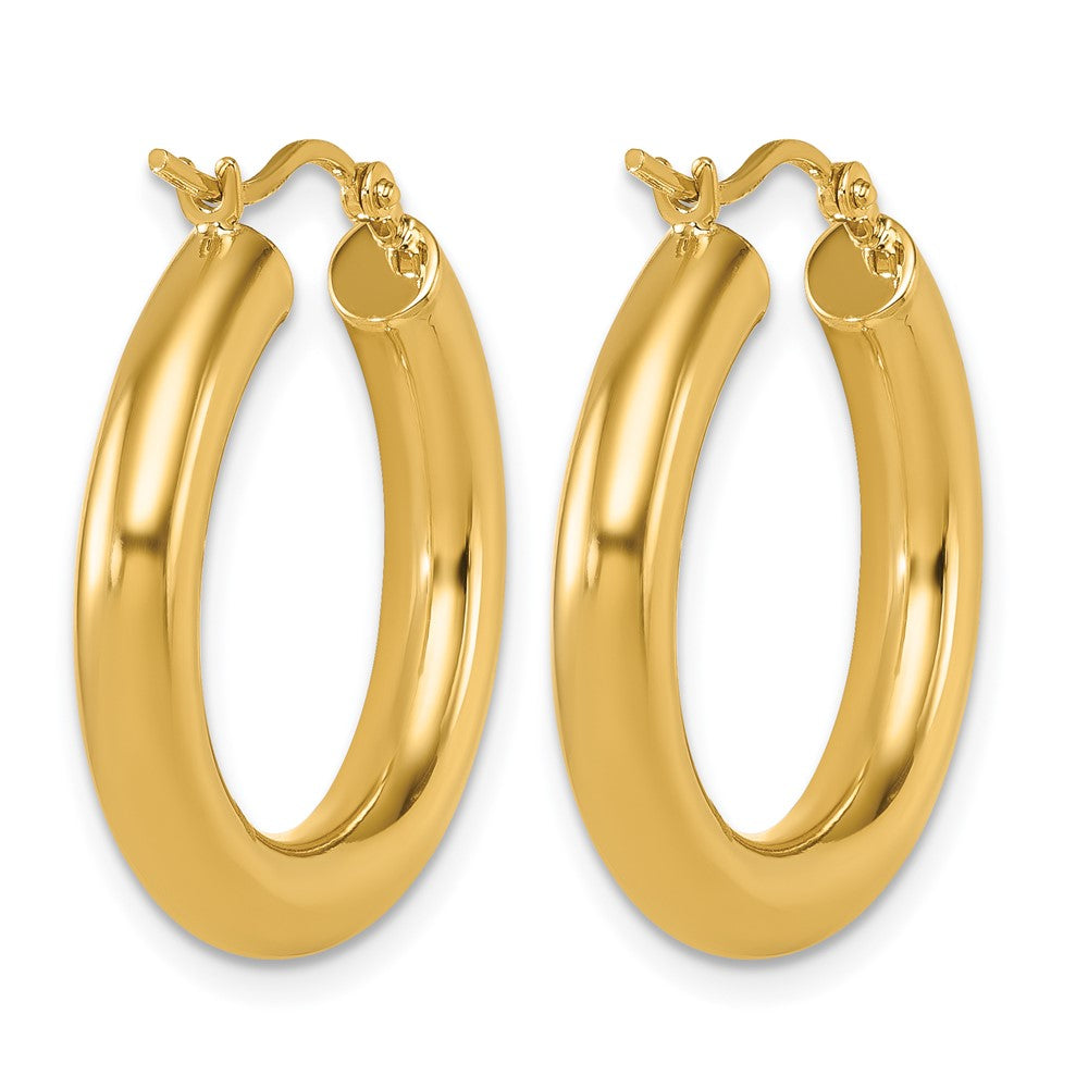 14K Polished Lightweight Hoop Earrings