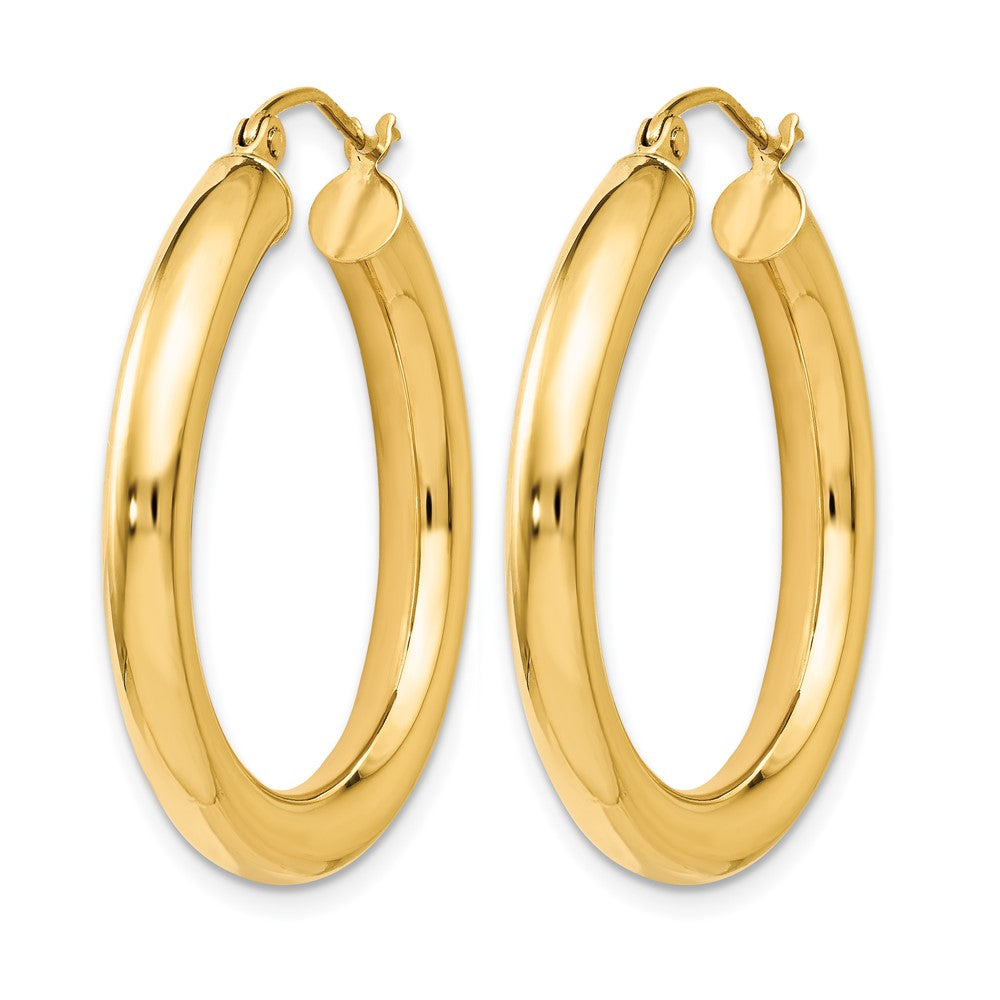 14K Polished Lightweight Hoop Earrings
