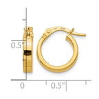14K Polished Earrings
