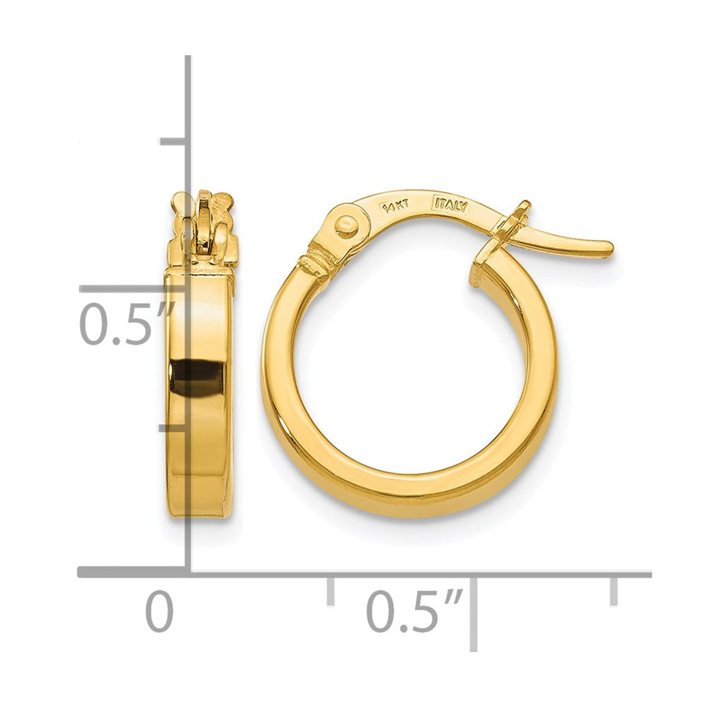 14K Polished Earrings