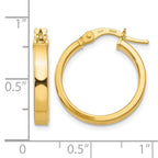 14K Polished Earrings