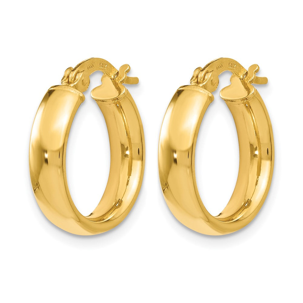 14K Polished Earrings
