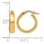 14K Polished Earrings