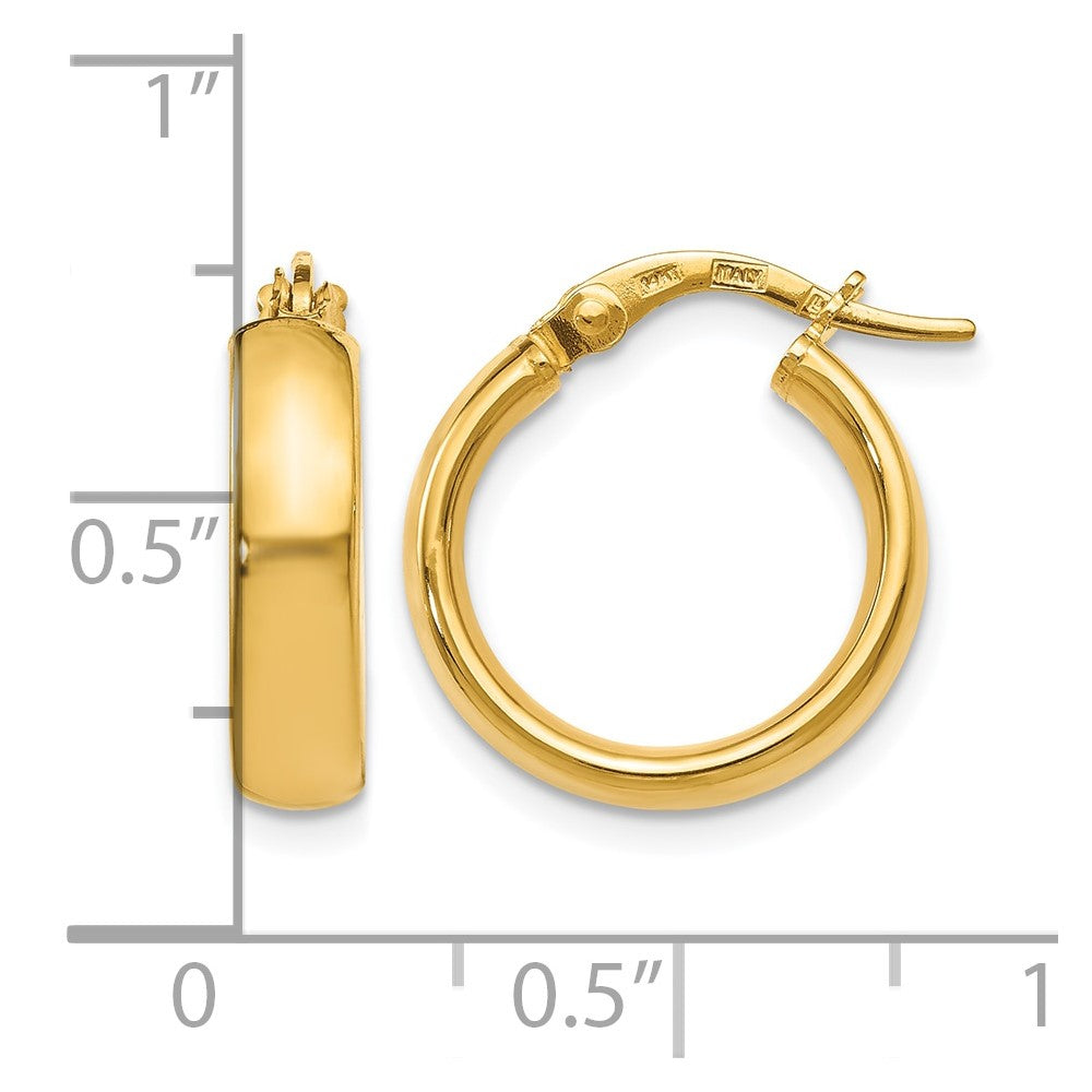 14K Polished Earrings