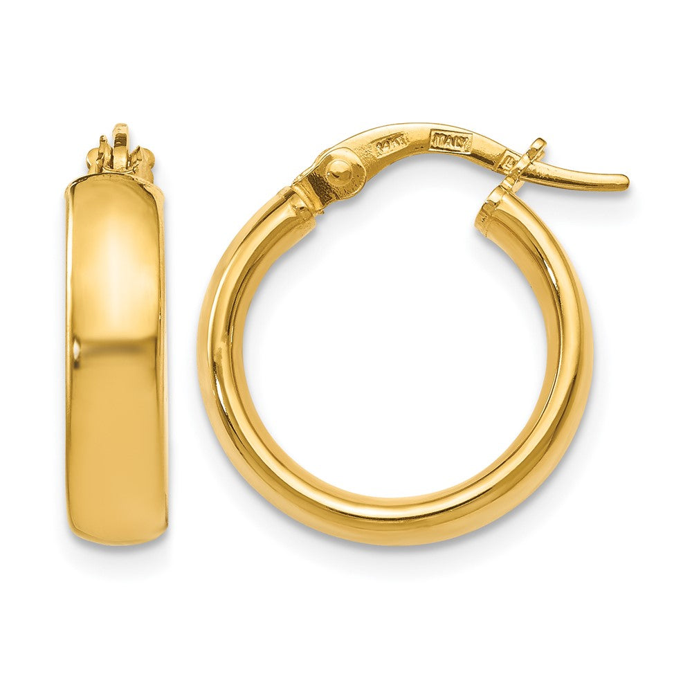 14K Polished Earrings