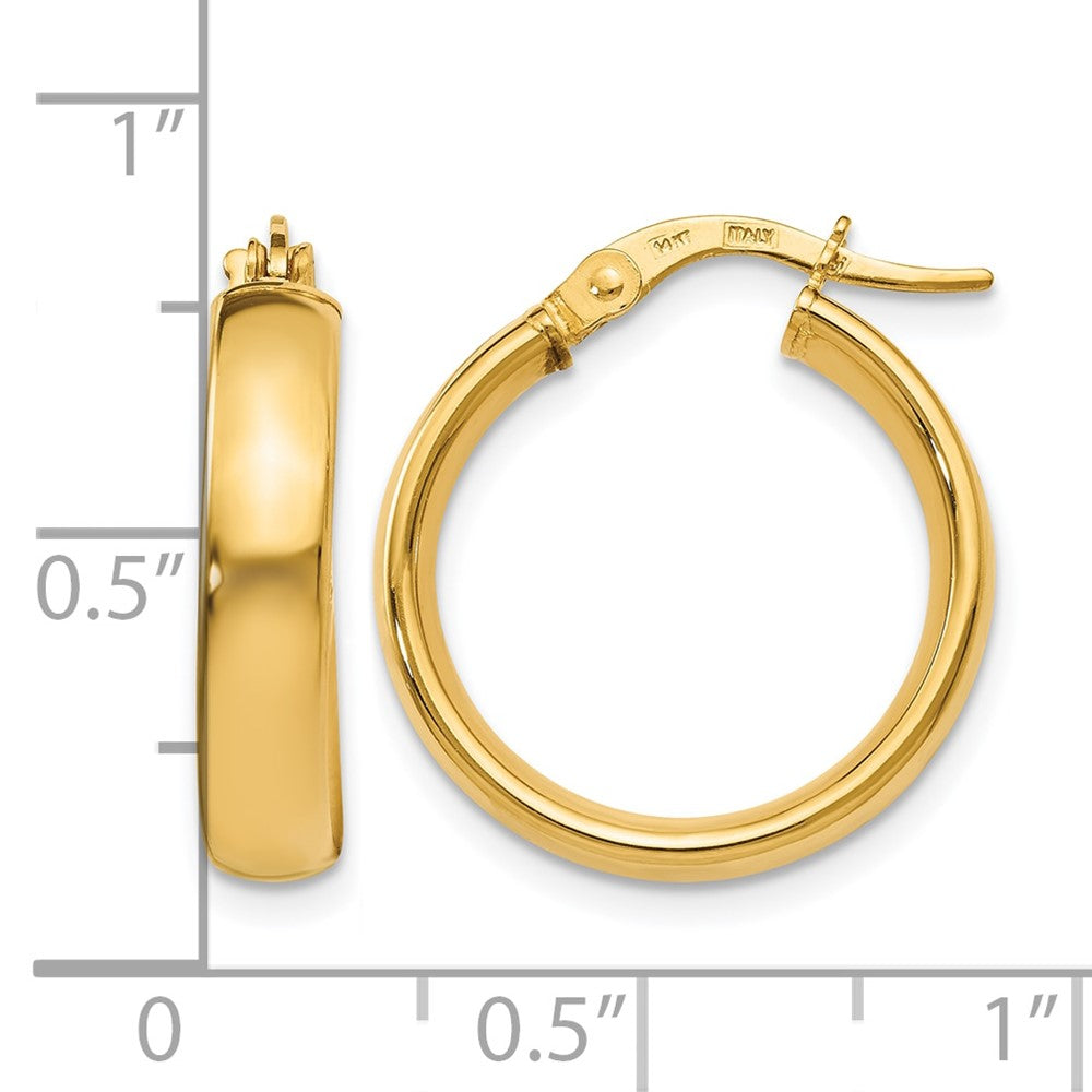 14K Polished Earrings