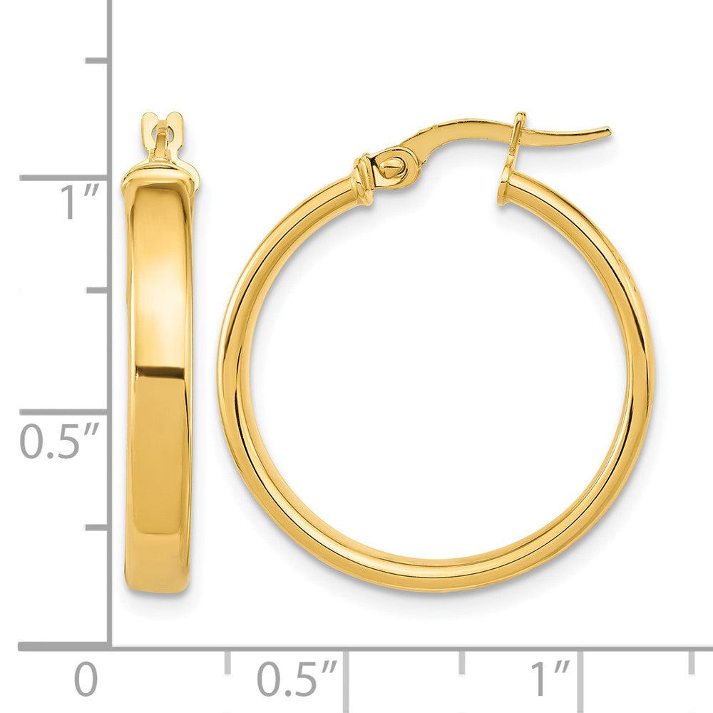 14K Polished Earrings
