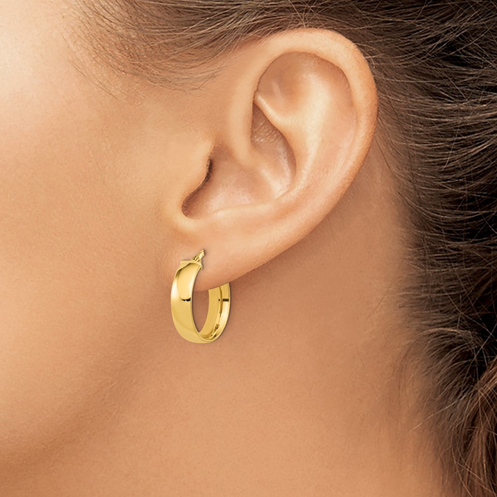 14K Polished Earrings