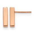 14K Rose Gold Polished Post Earrings