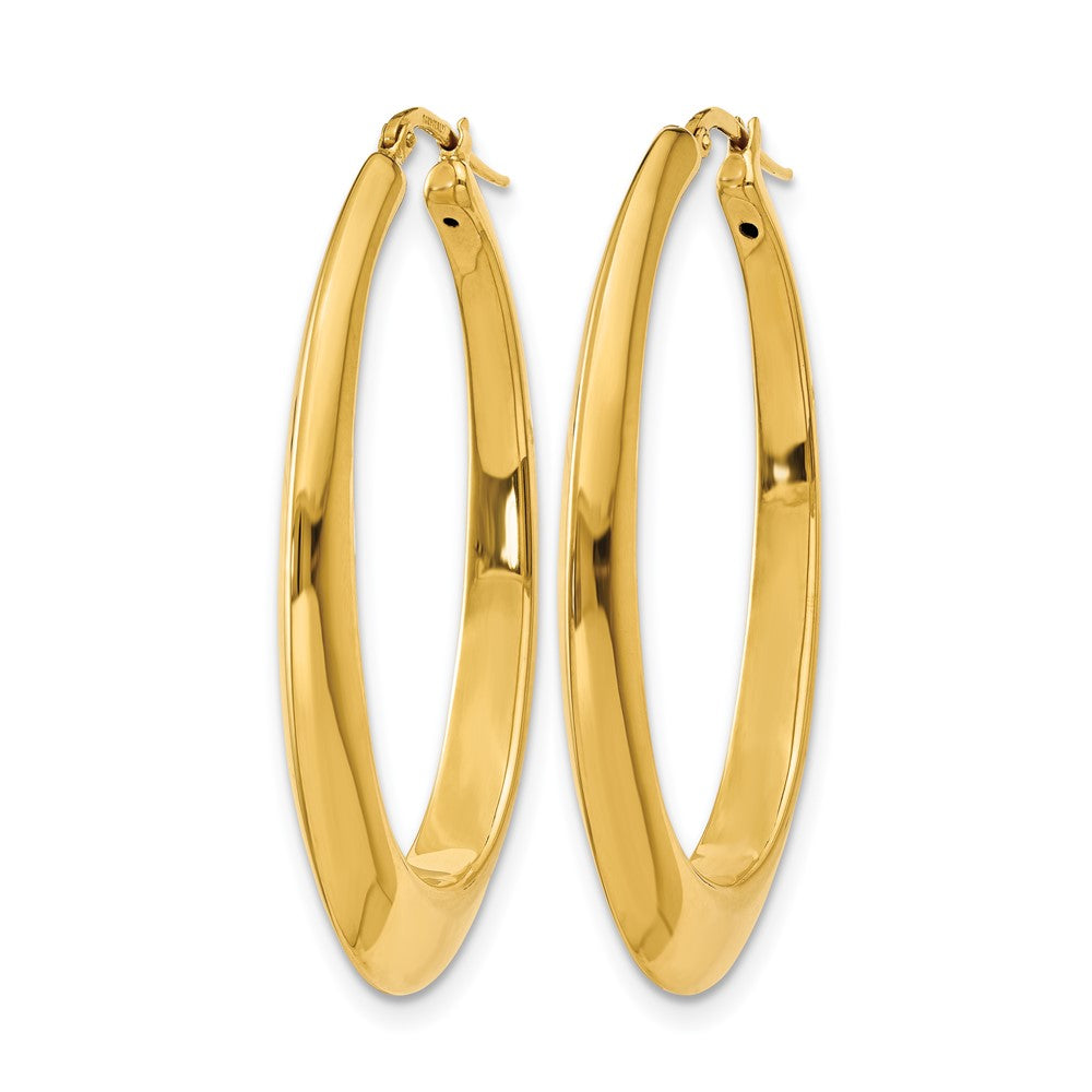 14K Polished Hoop Earrings