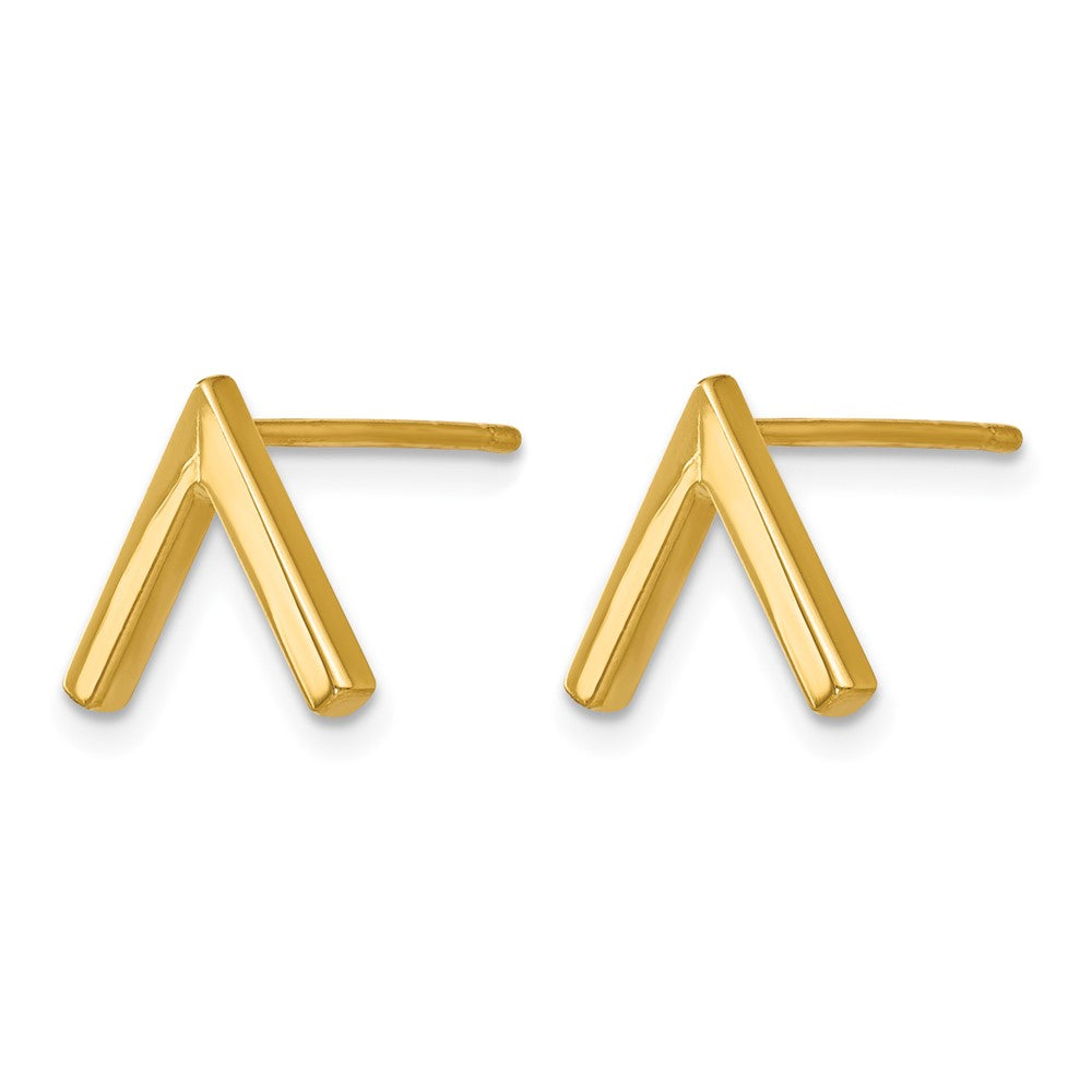 14K Polished Stud Earrings