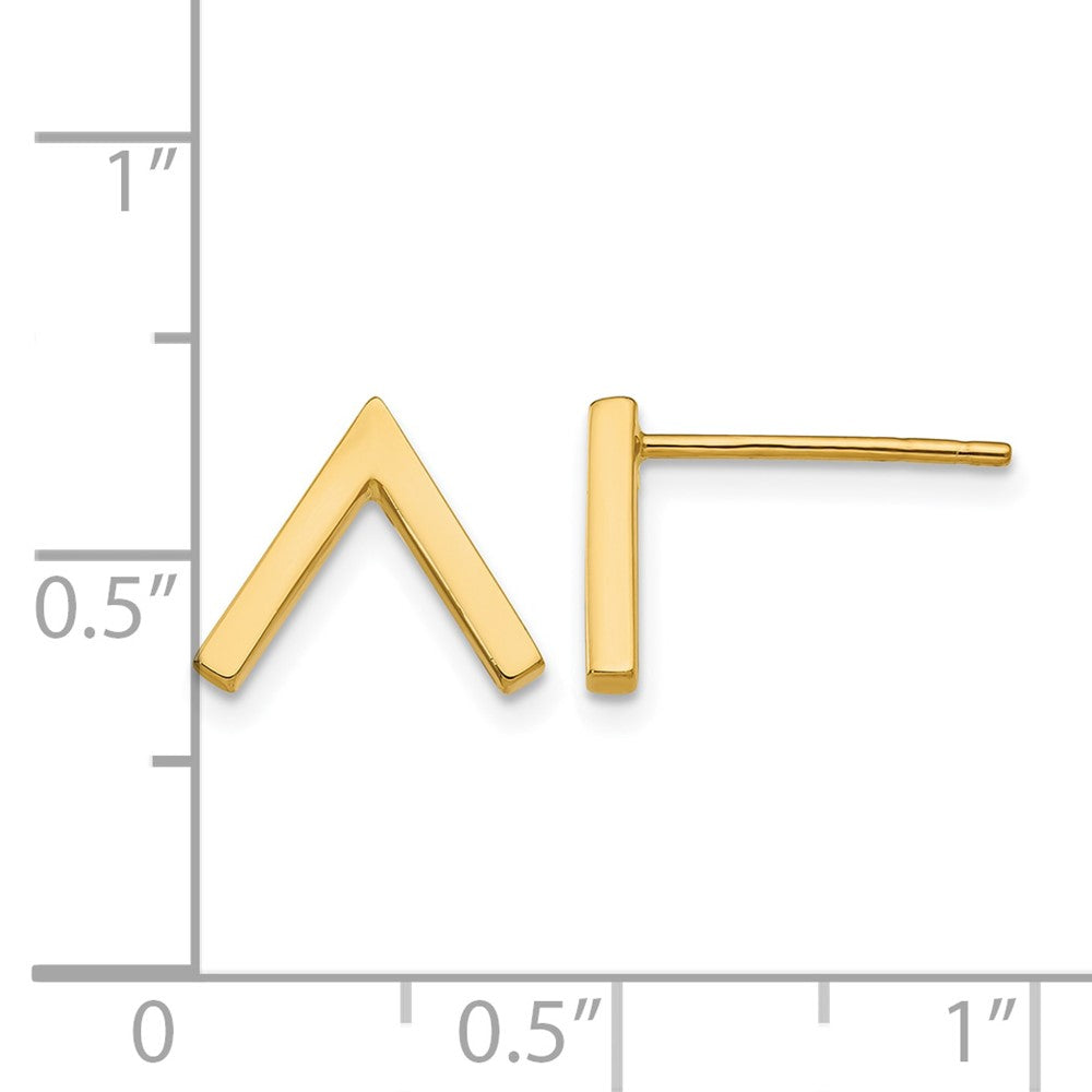 14K Polished Stud Earrings