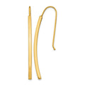 14K Polished Dangle Bar Earrings