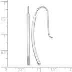14K White Gold Polished Earrings